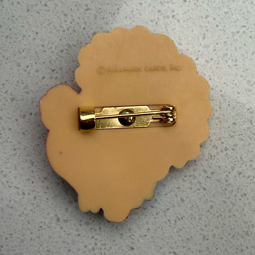 Vintage Hallmark Turkey Brooch Pin Thanksgiving 1980s - Picture 3 of 6